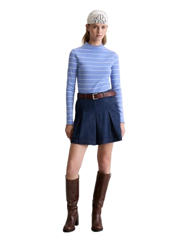 Marc O'Polo DENIM Ripp-Longsleeve slim in Medium Blue