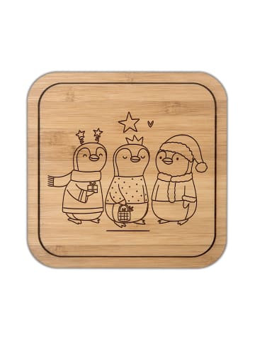 Mr. & Mrs. Panda Untersetzer Kork Winterzeit Heilige drei Könige... in Transparent