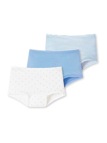 Schiesser Panty 95/5 Organic Cotton in blau, weiß