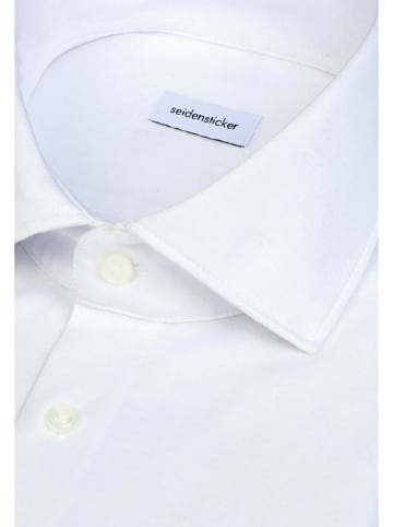 Seidensticker Jerseyhemd Slim in Weiß