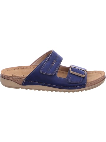 Fischer Markenschuh Pantolette in blau