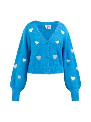 myMo Strickjacke in Blau