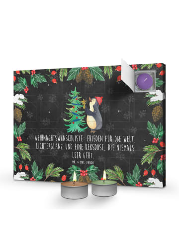Mr. & Mrs. Panda Duftkerzen Adventskalender Pinguin Weihnachtsba... in Kreidetafel