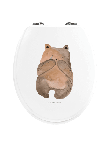 Mr. & Mrs. Panda WC Sitz Bär Verlust ohne Spruch in Weiß