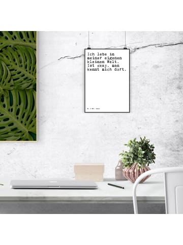 Mr. & Mrs. Panda Bild Ich lebe in meiner... mit Spruch in Weiß