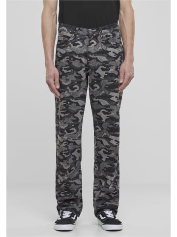 Urban Classics Urban Classics Laser Camo Printed Jeans in blacklasercamo