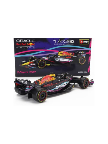 Bburago Modellauto F1 Red Bull RB19 '23 #1 Verstappen Miami GP 1:43 in mehrfarbig