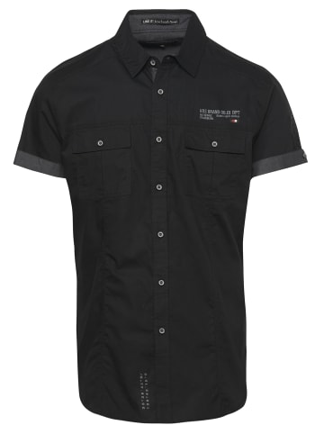 KOROSHI Kurzarmshirt in schwarz