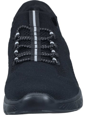 rieker Slipper in schwarz/schwarz