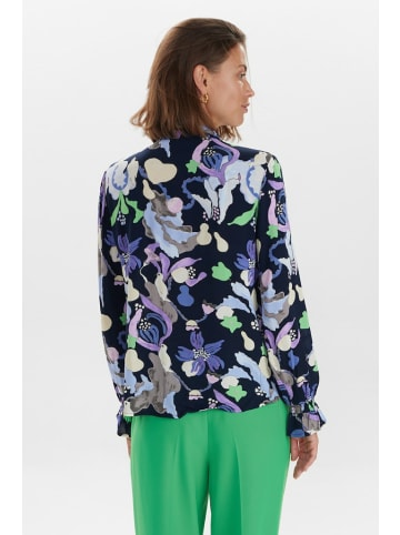 NÜMPH Rundkragen Longshirt für Damen in dunkel-blau