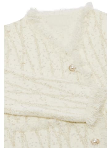 zitha Damen Strickjacke in Wollweiss Beige