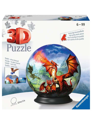 Ravensburger Ravensburger Puzzle 72 Teile Bauspiel Puzzle-Ball Mystische Drachen in bunt