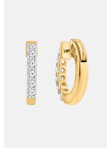 Ethische Diamanten Ohrringe aus 375 Gelbgold mit Lab Grown Diamant