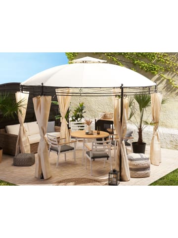 Beliani Pavillon SAFARA in Beige/Schwarz - (W) 368 x (H) 275 x (L) 368 cm