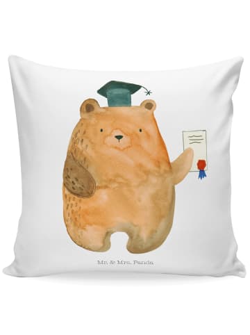 Mr. & Mrs. Panda Sofa Kissen Bär Prüfung ohne Spruch in Weiß