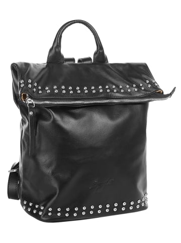 Samantha Look Rucksack echt Leder in schwarz