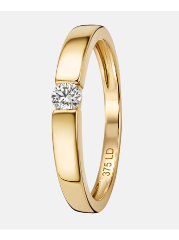 Diamant L'éternel Ring aus 375 Gelbgold mit 0.1 Karat Diamant