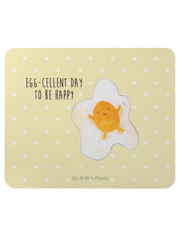 Mr. & Mrs. Panda Mouse Pad Spiegelei Ei mit Spruch in Gelb Pastell