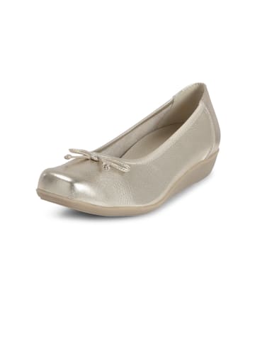 VITAFORM Hirschleder Ballerinas in gold