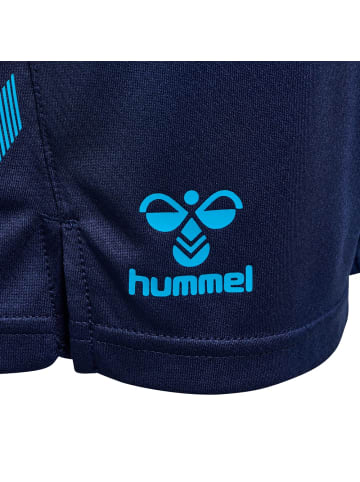 Hummel Kinder Short "Ongrid Poly Shorts" in Blau