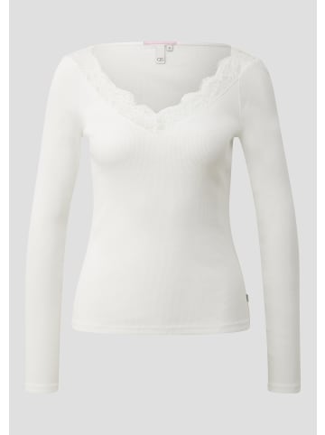 QS T-Shirt in 0200_creme