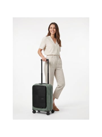 Redolz Essentials 17 2.0 4 Rollen Kabinentrolley 55 cm Laptopfach in grey green