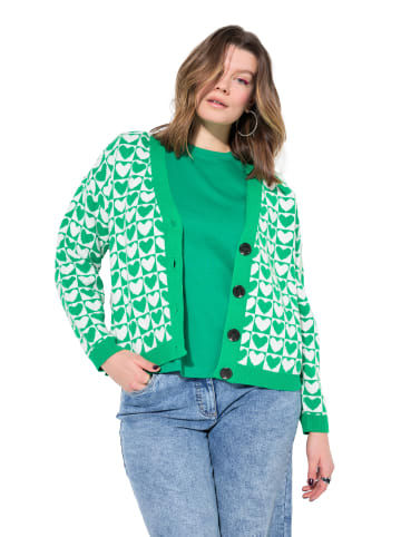 Studio Untold Strickjacke in smaragdgrün