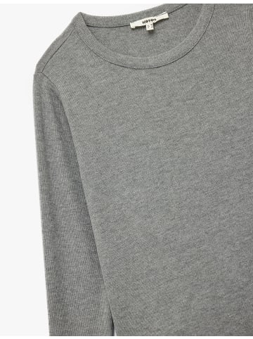 KOTON TSHIRT LS in Grau
