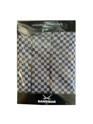 Sansibar 3-teiliges Set: Geschirrtuch Set in Anthrazit