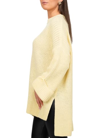 Reichstadt Damen Relaxed Fit Pullover in Yellow