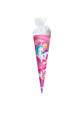 Schultüte klein 22 cm Kuscheleinhorn in Pink
