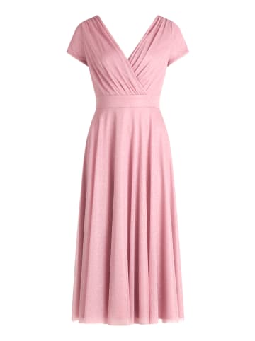Vera Mont Cocktailkleid im Glitzer-Look in Silver/Rosé
