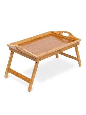 relaxdays Betttablett in Natur- (B)52 x (H)25 x (T)33 cm