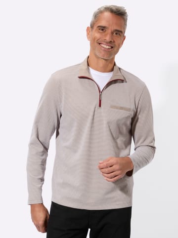 Sieh an! Sweatshirt in sesam-gemustert