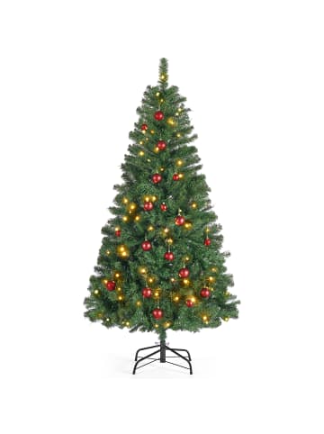 SONGMICS Weihnachtsbaum Lilac in Grün - (H)180 x (D)78 cm
