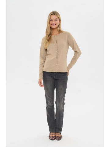 SAINT TROPEZ Strickjacke JemmaSZ Gerade Passform in Amphora Melange