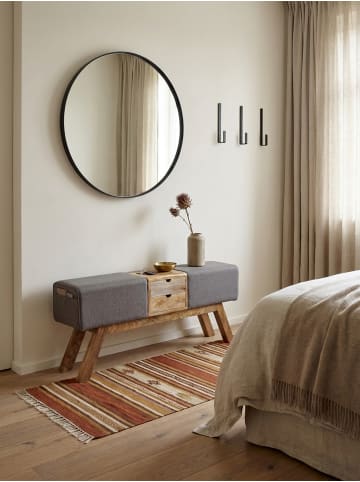 KADIMA DESIGN Design Turnbock Sitzbank mit Schubladen 120x56x30 cm