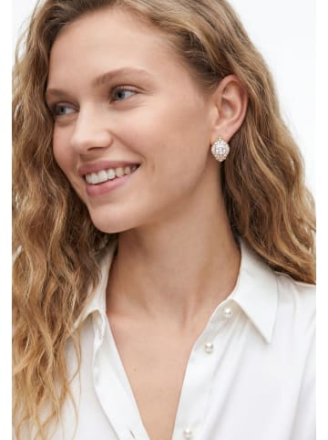 gaya Women Earrings in Rose Gold White