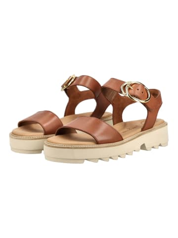 Paul Green Sandalen in Cognac