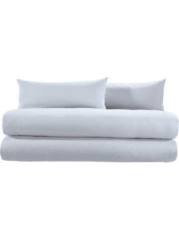 Erwin Müller Seersucker Bettwäsche Sparpaket 4-teilig Wertingen in silber