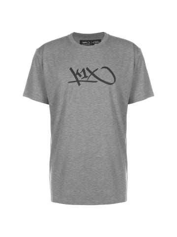 K1X T-Shirt Hardwood in grau / schwarz