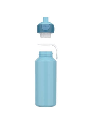 Mepal Pop-Up Trinkflasche + Flip-Up Ersatzdeckel Campus in 400 ml in Cool Blue