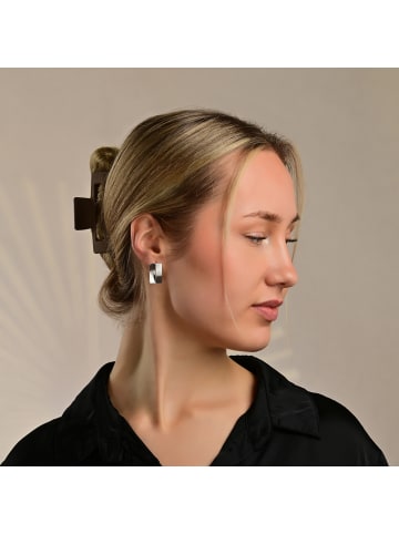 Adeliás Damen Ohrringe – Ohrstecker aus 925 Silber in silber