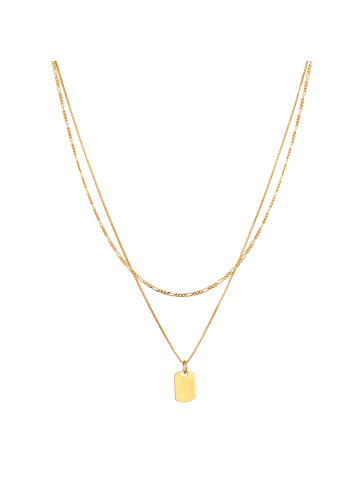 KUZZOI Halskette für Herren in gold