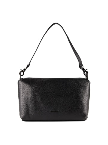 Mandarina Duck Mellow Leather Schultertasche Leder 30 cm in nero