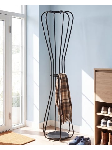 Beliani Kleiderständer ORDWAY in Schwarz - (W) 42 x (H) 165 x (L) 42 cm