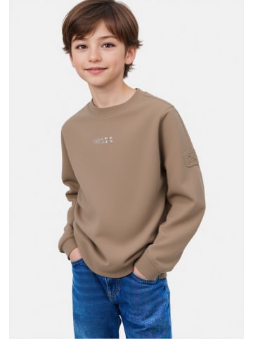 JACK & JONES Junior Sweatshirt 'Point Sweat Badge' in lila