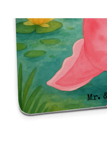 Mr. & Mrs. Panda Tischuntersetzer Axolotl Glücklich Design ohne ... in Weiß