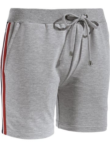 Erwin Müller Sweat Freizeithose, kurz in grau meliert