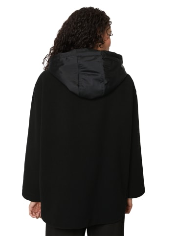 Marc O'Polo Wolljacke im Cape-Stil relaxed in Schwarz